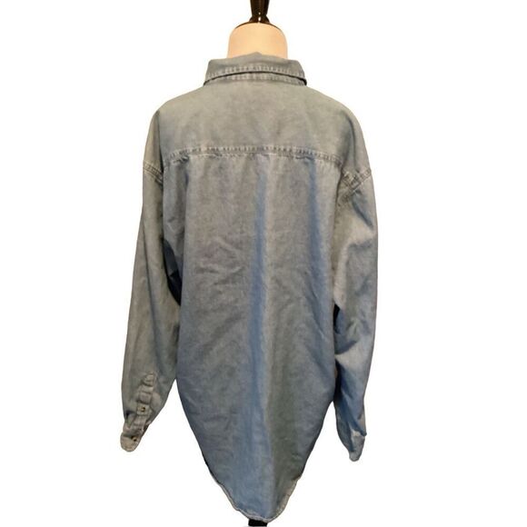 C Port Women’s Cat Jean Button Up Large Cat Lover Cotton - Picture 5 of 12